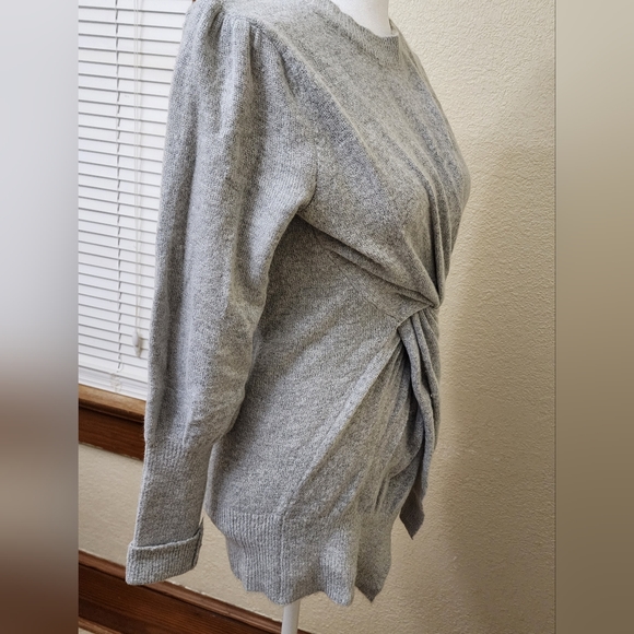 LIKE NEW! MISS ME! from Buckle Twisted Knit Sweater! Solid Grey Size XS - Picture 9 of 13